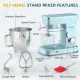 Peıcual Stand Mikser 5.5QT 10+P Hızlı Eğimli Kafa Mutfak Elektrikli Mikseri Mavİ