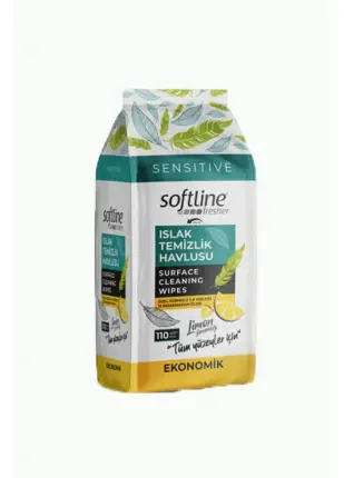 Softline Fresher Islak Temizlik Havlusu Limon Ferahlığı