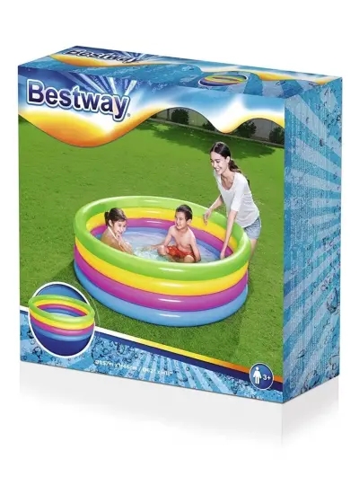 Bestway Şişme Havuz Çocuk Havuzu Dört Halkalı 157x46cm 51117