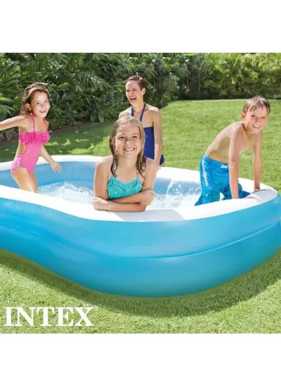 Intex 57180 Aile Boyu 2 Bölmeli Şişme Büyük Havuz 203 cm