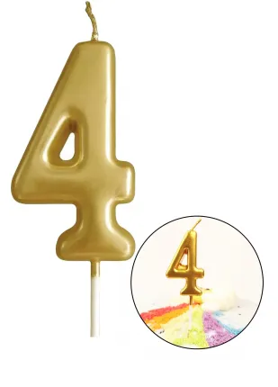 Happy Birthday Altın Rengi Doğum Günü Mumu Happy Birthday Altın Rengi Doğum Günü Mumu