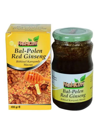 Bal Polen Red Ginsengli Bitkisel Karışımlı Macunnu 450 Gr