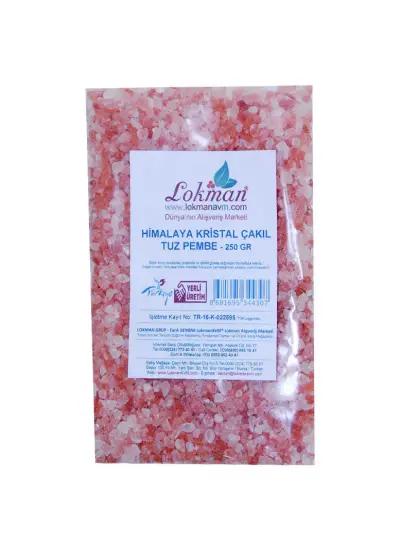 Yemeklik Himalaya Kristal Kaya Tuzu Çakıl Pembe 250 Gr