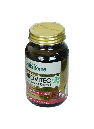 Shiffa Home Ferrovitec Üzüm Çekirdeği Ekstresi Diyet Takviyesi 710 Mg x 60 Kapsül