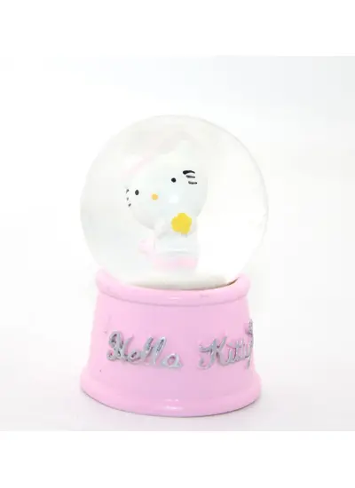 Minik Işıklı Hello Kitty Kar Küresi 7 Cm Alk1774