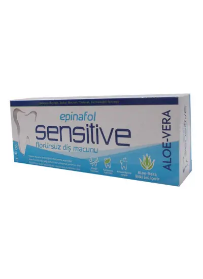 Diş Macunu Florürsüz Sensitive Aloe-Vera Özlü 90 Gr