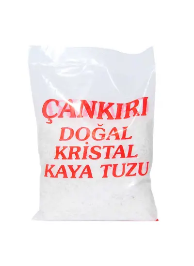 Yemeklik Doğal Kristal Kaya Tuzu Granül Çakıl Çankırı Beyaz 1000 Gr