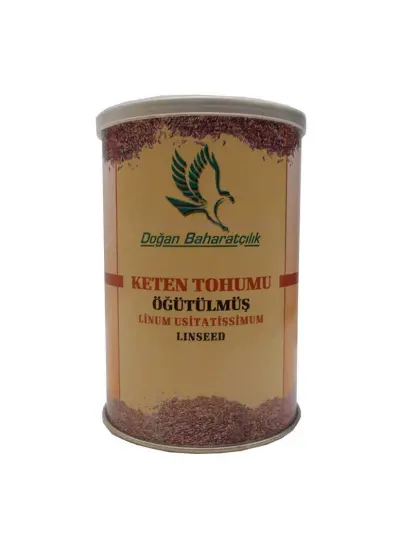 Keten Tohumu Öğütülmüş Doğal 150 Gr Teneke Kutu