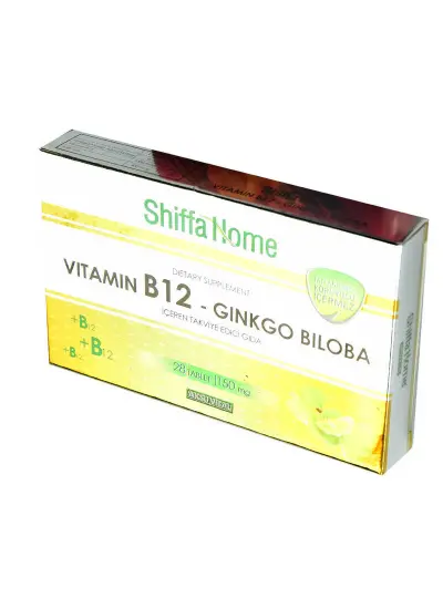 Shiffa Home Vitamin B12-Ginkgo Biloba 28 Tablet 150 Mg