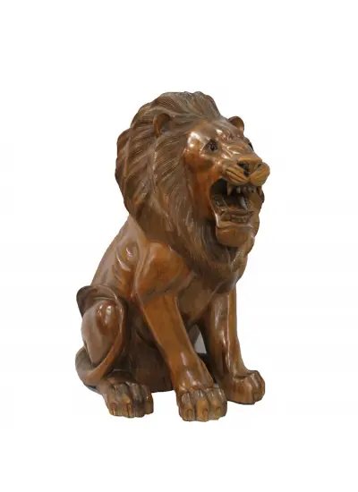 Ahşap Aslan Figürü 50 cm ST00037