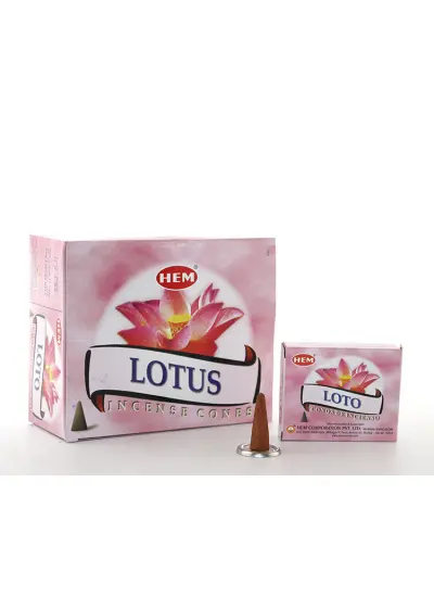 Lotus Aromalı Konik Tütsü