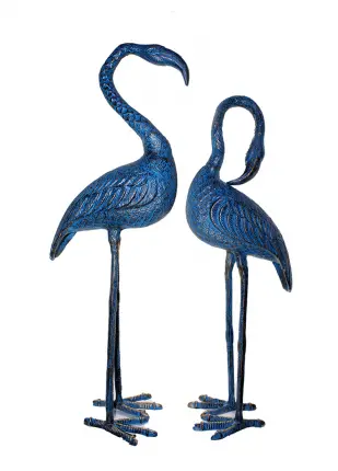 Metal İkili Flamingo Seti 86-78 Cm KSK495