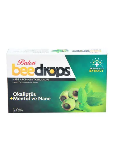 Nane Aromalı Bitkisel Drops 24Adet