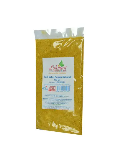 Yedi Türlü Karışık Baharat 100 Gr Paket