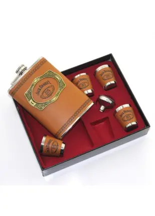 Matara 4 Shot Bardaklı Derili 9 Oz ( 266 Ml ) ALK34