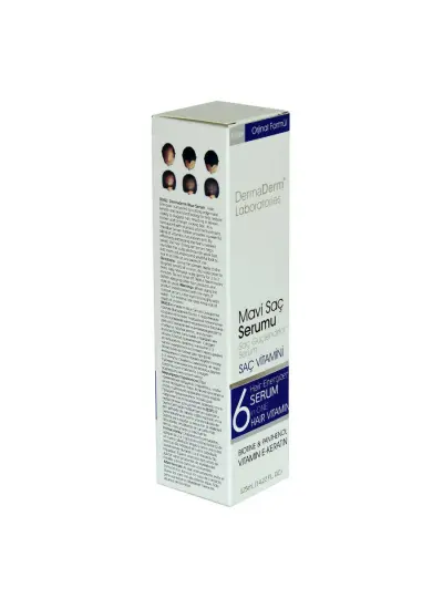 Mavi Saç Serumu Saç Güçlendirici Serum (Biotin Panthenol Vitamin E-Keratin) 125 ML