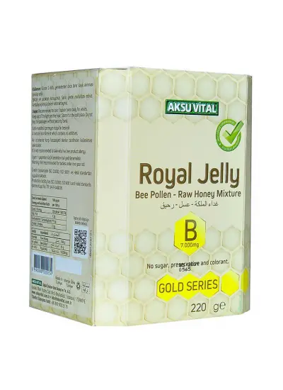 Arı Sütü Polen Bal Karışımı B 7.000 Mg Gold Seri 220 Gr