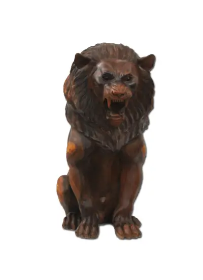 Ahşap Aslan Figürü 80 cm ST00040