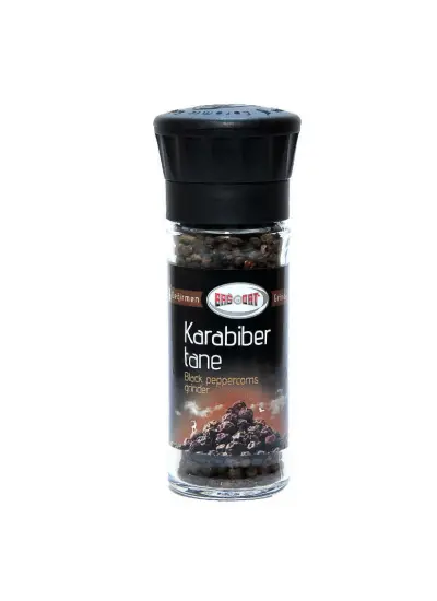 Cam Değirmenli Doğal Tane Karabiber 50 Gr