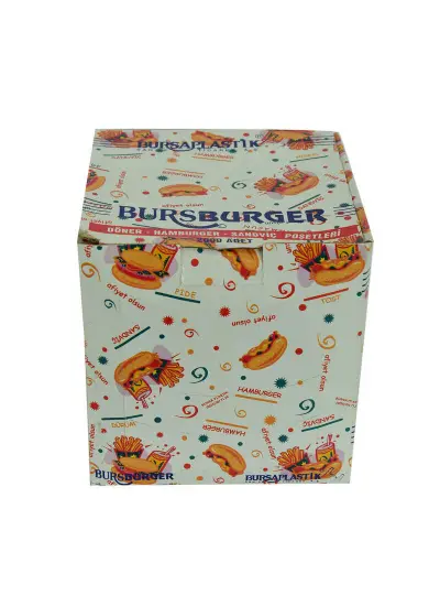 Bursburger Döner Hamburger Sandviç Hışır Poşeti 13X14 2000 Adet