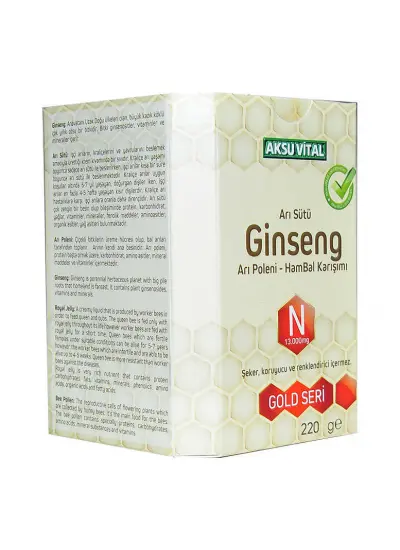 Arı Sütü Ginseng Polen Bal Karışımı 220 Gr