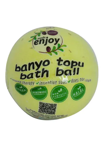 Papatyalı El Yapımı Banyo Küvet Topu Sabunu Sarı 90-120 Gr