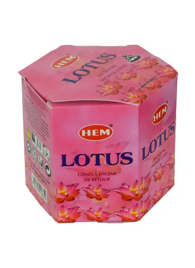 Geri Akış Şelale Nilüfer Kokulu 40 Konik Tütsü - Lotus Backflow Incense Cones