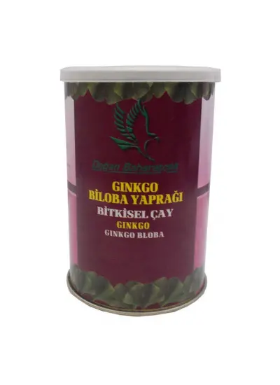 Doğal Ginkgo Biloba Yaprağı 100 Gr Teneke Kutu