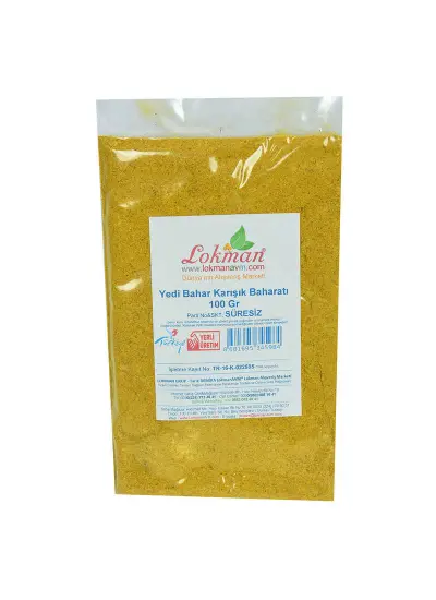 Yedi Türlü Karışık Baharat 100 Gr Paket