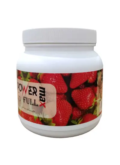 Power Max Full Keçiboynuzlu Çilekli Bitkisel Toz 500 Gr