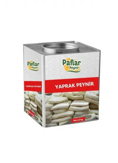 Paflar Siverek Yöresel Yaprak Peynir 4.5 Kg (teneke)