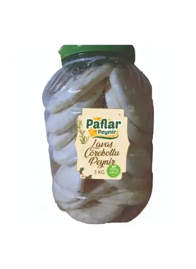 Paflar Lavaş Çörekotlu Peyniri 3 Kg (bidon)