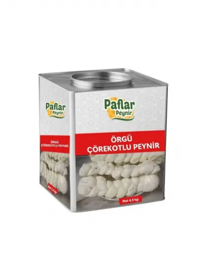 Paflar Örgü Çörekotlu Peynir 4.5 Kg (teneke)