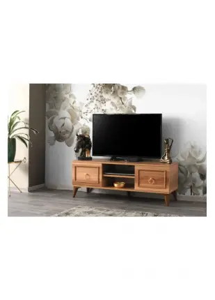 Modern Tarz Yüksek Ayaklı Tv Sehpası 130cm