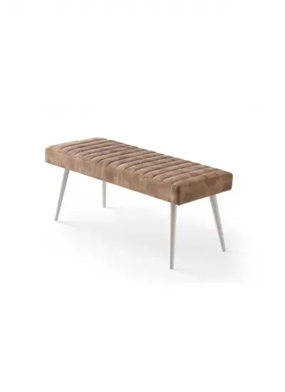 Mutfak Bank Bench Oturma Markiz 95cm Kahve Kumaş