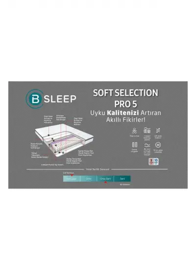 Soft Selection Pro 5 Yatak Çift Kişilik