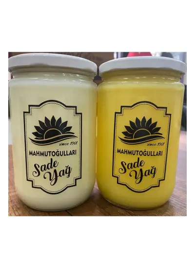 Ghee Sade Yağ 500 Gr Koyun 500 Gr Inek Sütünden Imal Edilen Nefis Lezzet Sadeyağ