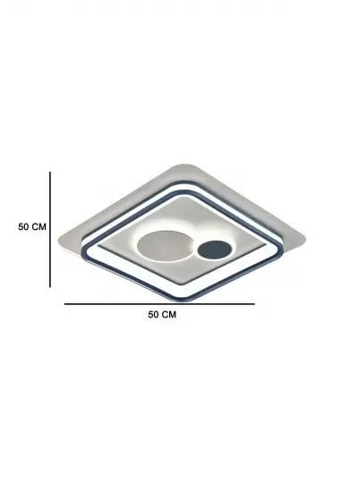 Ledli Lüx Plafonyer Kumandalı Dimmerli 3 Renk Ledli Modern Koridor, Hol, Antre, Mutfak, Yatak Odası