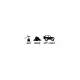 Eat Sleep Off-Road Sticker Duvar Dekor Sticker 40 x 12 cm