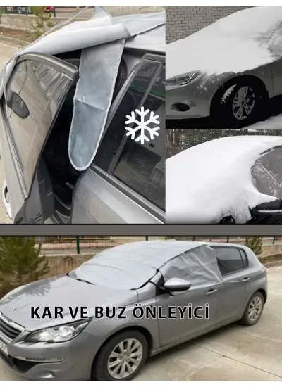 PEUGEOT 107 ölçülerine Uyumlu Ön Cam Kar ve Buz brandası