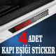 Dodge uyumlu  özel Oto Kapı eşikleri Sticker Karbon 4 Adet