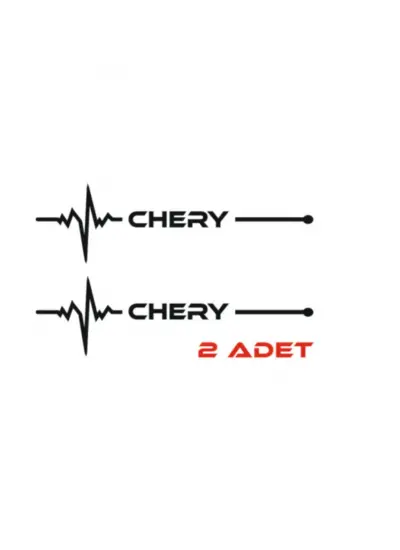 Chery İçin Uyumlu Aksesuar Nabız Sticker Siyah 30 x 8 Cm