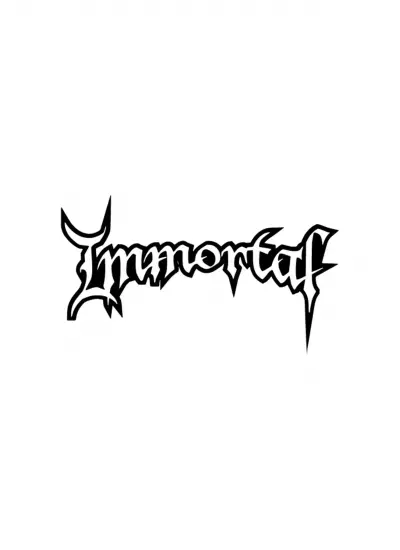 Immortal Sticker (Oto-Motor-Laptop-Duvar-Dekor) 20 x 12 cm