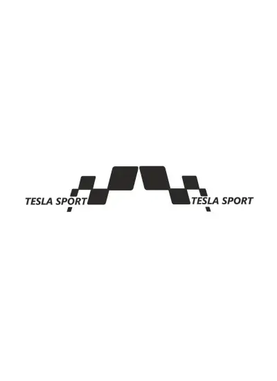 Tesla Yan Sport Sticker 56 x 26 cm