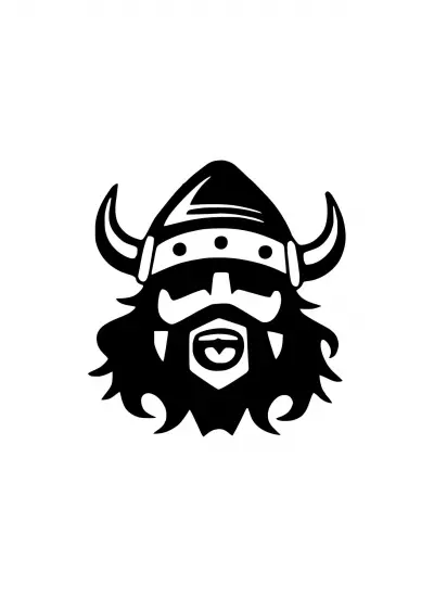 Viking Sticker (Oto-Motor-Laptop-Duvar-Dekor) 20 x 20 cm