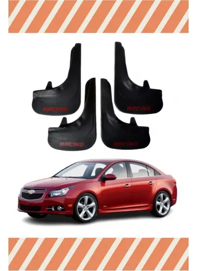 Chevrolet Cruze Sedan Racing Yazılı 4Lü Tozluk Çamurluk Paçalık