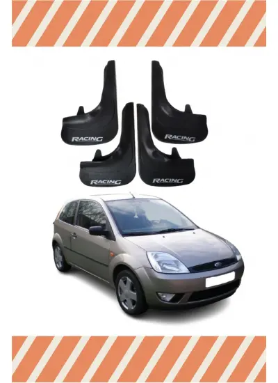 Ford Fiesta 2002-2009 Racing Yazılı 4Lü Tozluk Çamurluk Paçalık