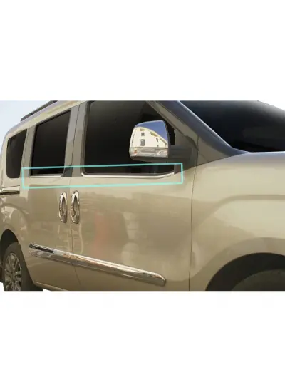 Cam Çıtaları Krom 4 Parça Doblo-2 Panel Van LAV 2010 Ve Sonrası Modeller İçin