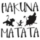 Hakuna Matata Sticker (Oto-Motor-Laptop-Duvar-Dekor) 10 x 10 cm