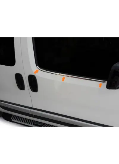 Cam Çıtaları Krom 2 Parça Fiorino Mini Van MPV 2007 Ve Sonrası Modeller İçin